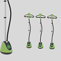 Green And Black Upright Garment Steamers With Modern Design For Multiple Home Use