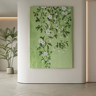 Quiet Wind Decorative Painting 3d model