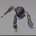 Sci-fi Style Mecha Soldier Mecha Robot Future Warrior War Machine Soldier Robot Assistant Small Robot Robot Butler