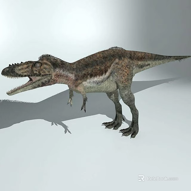 Science and Technology Exhibition Hall Displays Lifelike Dinosaur Model with Interactive Educational Features 3d model 