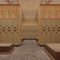 Relaxing SPA Sauna Interior Design With Wooden Ceiling Hanging Lanterns And Pool