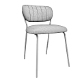 Modern Navy Blue Accent Chair With Tufted Backrest And Gold Metal Legs