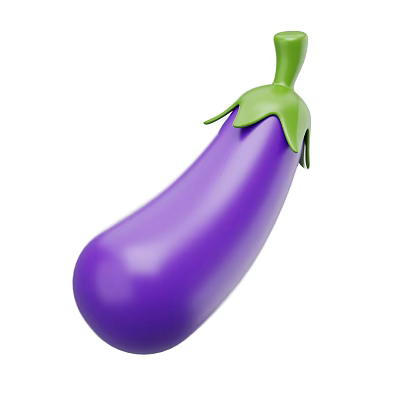 Modern Eggplant Eggplant Vegetable Food Cartoon Eggplant Cartoon Eggplant 3d model