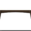 Modern Minimalist Wooden Coffee Table With Rectangular Top And Sturdy Legs 3d model