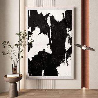 modern abstract painting abstract decorative painting 3d model