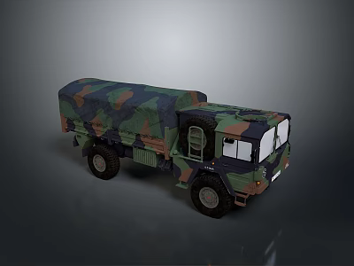 Camouflage Army Tank With Detailed Exterior And Military Vehicle Design 3d model