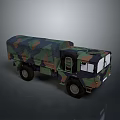 Camouflage Army Tank With Detailed Exterior And Military Vehicle Design