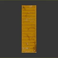 Orange Cargo Container With Blue Graffiti Art On Exterior Surface