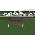 Landscape platform SU model 3d model