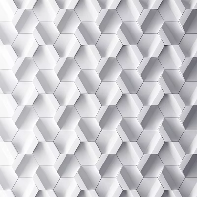 Gray And White Hexagonal Geometric Pattern Wall With Three Dimensional Texture 3d model Gray And White Hexagonal Geometric Pattern Wall With Three Dimensional Texture 3d model