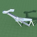 Modern Road Infrastructure With Glass Railings Sloped Ramp And Observation Platform
