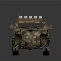 Military Vehicle With Camouflage Paint Armored Design Roof Lights And Off Road Tires