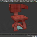 Contemporary Single Chair With Leather Seat Armrest And Sturdy Metal Legs Design