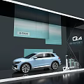 Q4 e-tron Electric Vehicle Charging Station With Modern Charging Facility Design