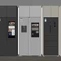 Modern refrigerator built-in refrigerator double door refrigerator single door refrigerator oven cabinet 3d model