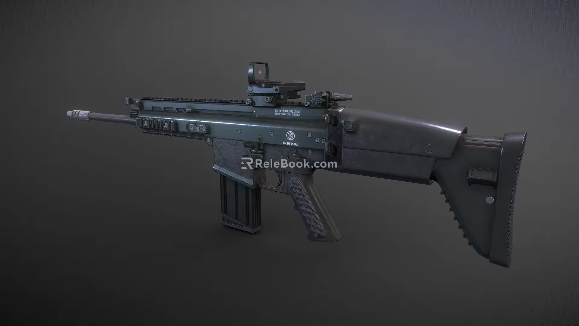 Submachine guns and rifles 3d model