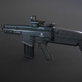 Submachine guns and rifles 3d model