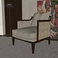 Single sofa 3d model