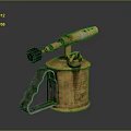 blowtorch fire lamp gasoline blowtorch kerosene blowtorch blowpipe modern weapon hot weapon hot weapon gun 3d model