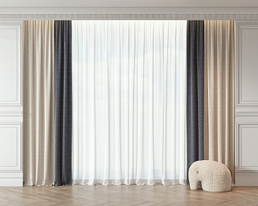 Curtains 3d model