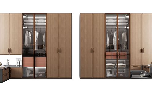 New Chinese wardrobe 3d model