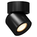 Modern Black Ceiling Light With Sleek Design And Illuminated Warm Glow 3d model