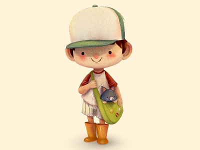 Modern Cartoon Boy Little Boy model