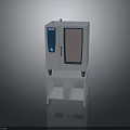 Commercial Electric Oven With White Design Glass Door And Metal Shelves