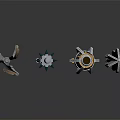 Intricate Fantasy Weapons Collection With Axe Staff Mace And Shield Designs