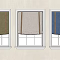 Window Roller Blinds In Three Colors Green Beige And Blue For Home Windows
