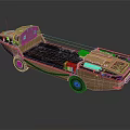 Military Vehicle Amphibious Sand Colored Design Open Cargo Area With Antenna And Storage Compartments