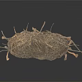Handmade Natural Decorative Household Nest Crafted From Twigs And Dry Grass