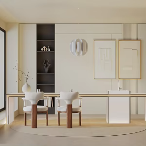Modern dining table 3d model