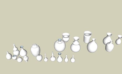 Modern Jar Decorations Ornaments Jar Ornaments 3d model