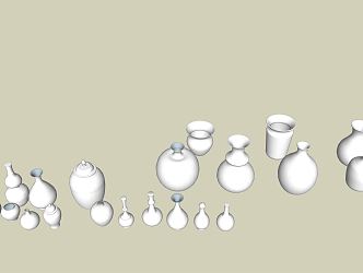 Modern Jar Decorations Ornaments Jar Ornaments 3d model