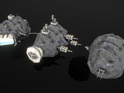 asteroid station model