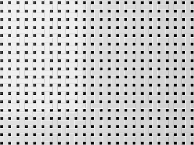 Perforated Metal Panel With Black Square Grid Pattern On White Background 3d model