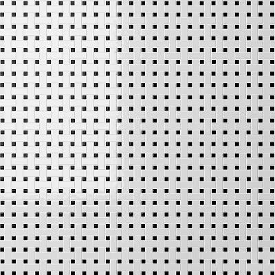 Perforated Metal Panel With Black Square Grid Pattern On White Background 3d model
