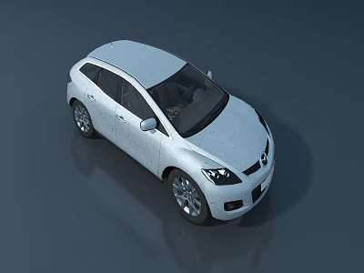 White Modern SUV Car With Shiny Exterior Sleek Design And Alloy Wheels 3d model