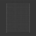 Long Black Metal Grille Rack With Durable Slats For Industrial Equipment