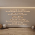 Beauty Salon Yoga Room Dance Classroom Slogan 3d model