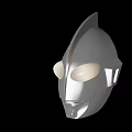 Stylish Silver Ultraman Helmet Set With Three Varied Eye Designs
