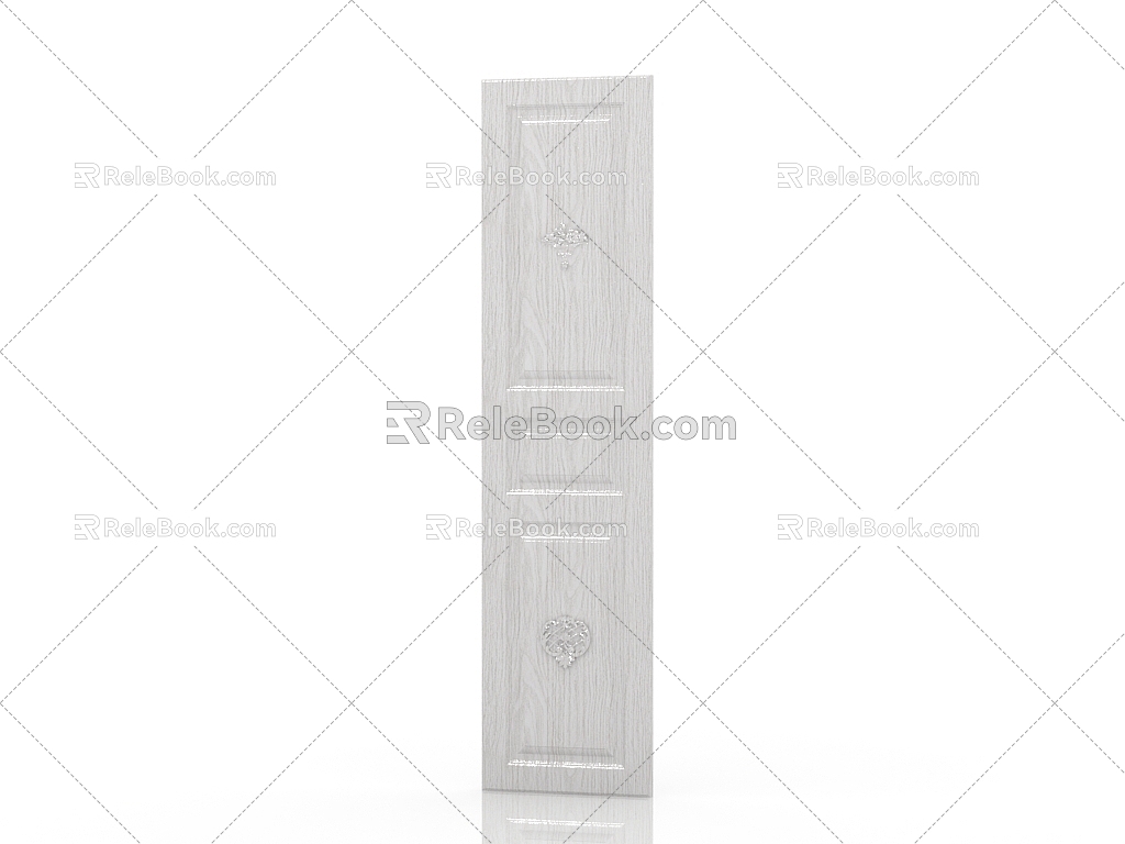 American wardrobe door panel 3d model