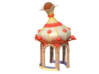 Cartoon Pavilion 3d model