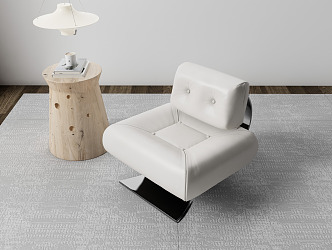 Modern Single Sofa Leisure Chair 3d model