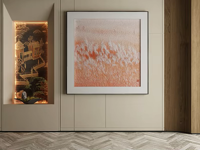 modern decorative painting 3d model