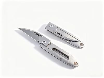 ACCA Silver Folding Knives Essential Hardware Tools with Durable Design 3d model