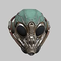 Sci-fi Helmet Pilot Helmet Insect Shape Hat Protective Helmet 3d model