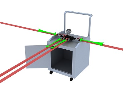 Nitrogen Replacement Device Gas Transmission Industry Repair Pipeline Animation model