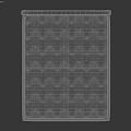 Double Bed with Beige Frame Simple Design Mattress Diamond Stitching and Black Legs